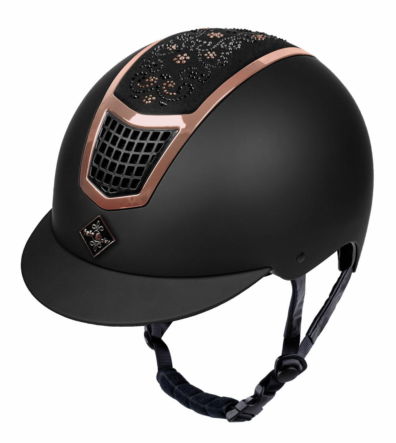 Kask Fair Play QUANTINUM Chick 2.0 Rosegold czarny - Cavalo